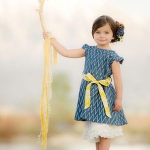 Persnickety Ella Dress and Mustard Leggings